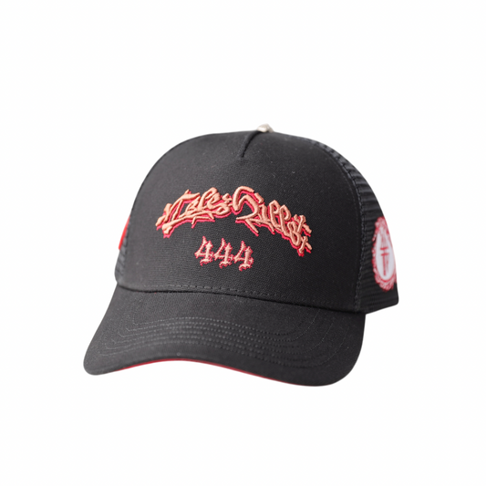 BLACK & RED CELEZHILLS HAT