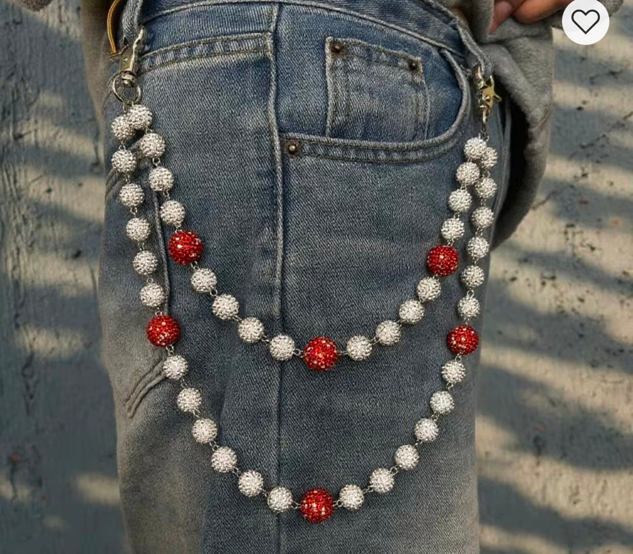 Celestial Red and White Pedants  chain ⛓️‍💥